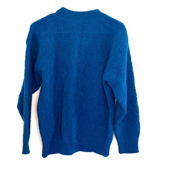 Alps  Turquoise Green Mock Neck Sweater size Med - Picture 3 of 6